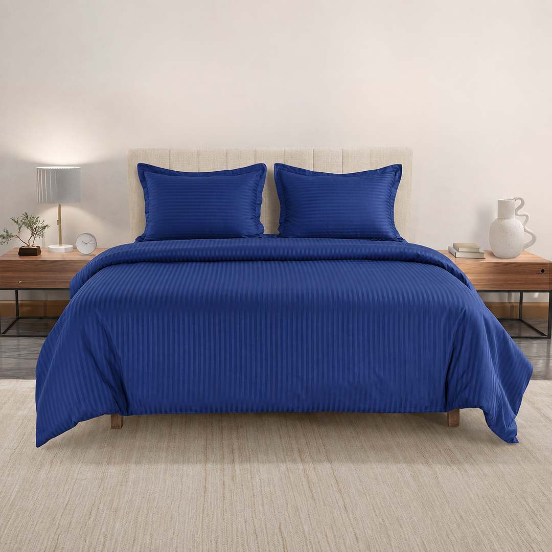 High Living - 300TC 1cm Satin Stripe Duvet Covers