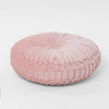 Velvet Pleated Pouffe