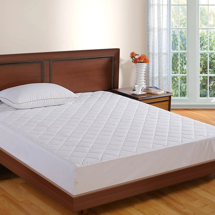 SLIM QUILTED MATTRESS PROTECTOR WITH SKIRTING