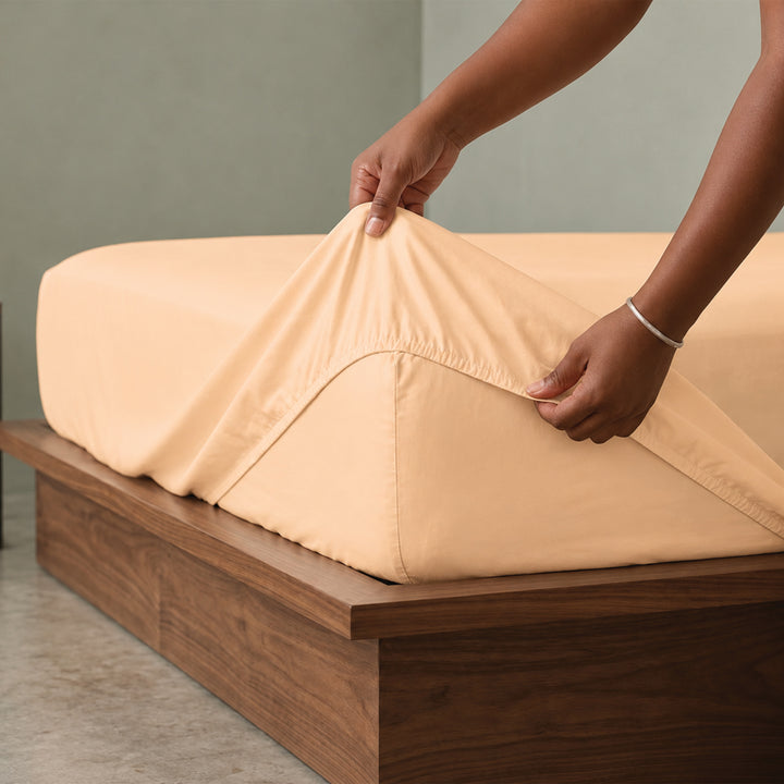 High Living - 300 TC Egyptian Cotton Fitted Bed Sheets