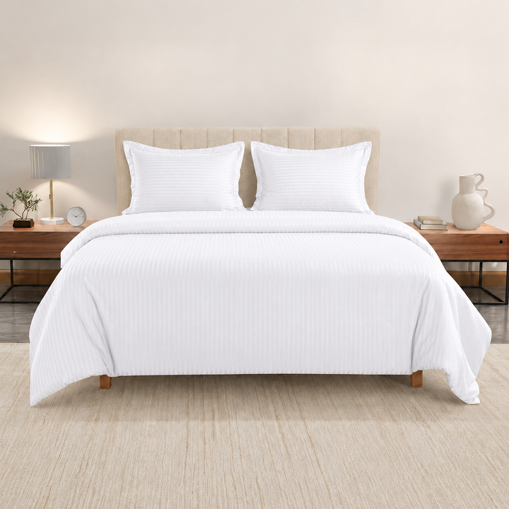 High Living - 300TC 1cm Satin Stripe Duvet Covers