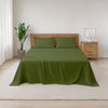 LAP OF LUXURY - 400TC 1CM SATIN STRIPE / PLAIN BED SHEET SETS