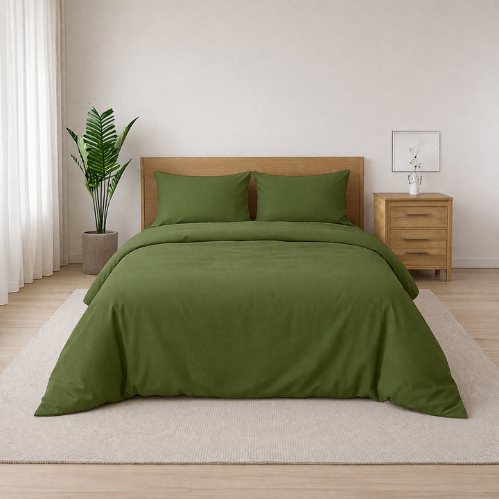 LAP OF LUXURY - 400TC 1CM SATIN STRIPE / PLAIN DUVET COVERS