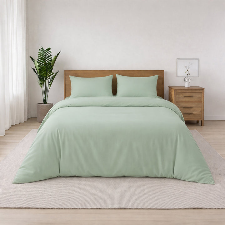 LAP OF LUXURY - 400TC 1CM SATIN STRIPE / PLAIN DUVET COVERS