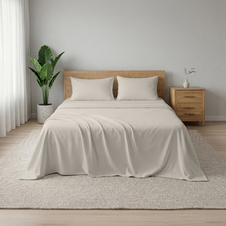 Earth & Elegance  - 450 TC Mercerised Egyptian Cotton Flat Bed Sheets