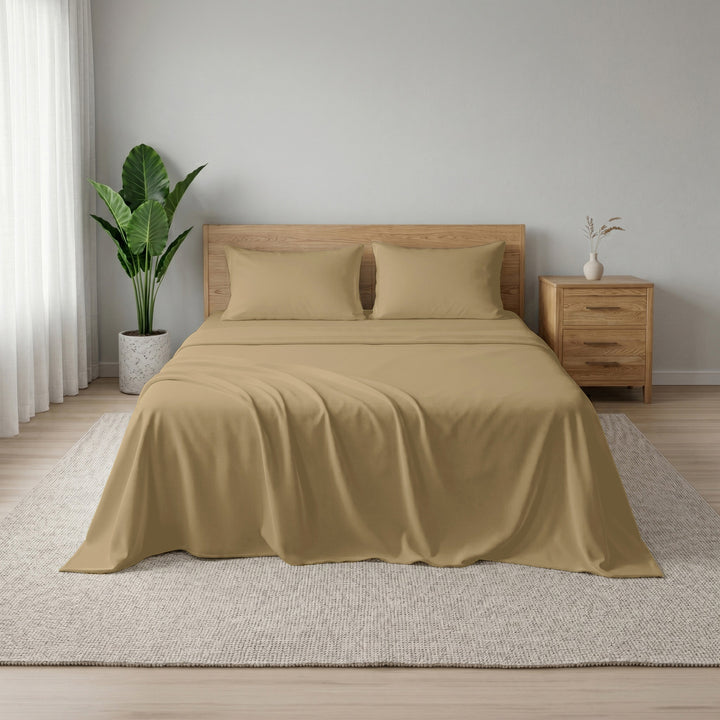 Earth & Elegance  - 450 TC Mercerised Egyptian Cotton Flat Bed Sheets