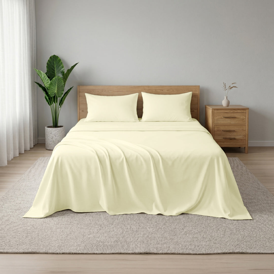 Earth & Elegance  - 450 TC Mercerised Egyptian Cotton Flat Bed Sheets