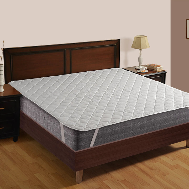 LOFTY QUILTED MATTRESS PROTECTOR WITH ELASTIC BAND